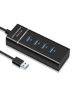 Hadron HDX7017 Usb 3.0 Hub  1 Port + Usb 2.0 3 Port 27cm USB Çoklayıcı  (Siyah)