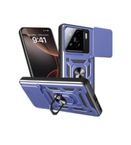 Newface Xiaomi Mi 15 Kılıf Pars Lens Yüzüklü Silikon - Lacivert