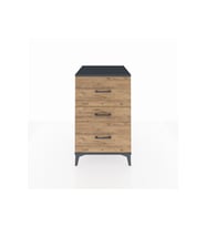 Kronos Komodin 3 Çekmeceli 60x59x96 Antrasit-Çam
