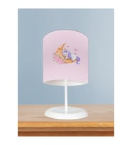 MEKTA HOME BEBEK VE ÇOCUK ODASI Aya Sarılan Unicorn Desenli Pembe Abajur