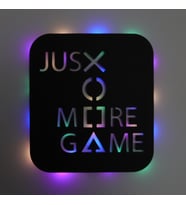 Lucenda Led Işıklı Just More Game Dekoratif Tablo Oyun Odası Duvar Dekorlu Gece Lambası (Çok Renkli)