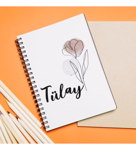 İsim Tasarımlı Defter Kişiye Özel