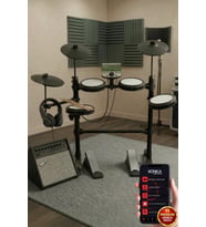 Midex DDX-110BT-70AMP 70W Amfili Profesyonel Dijital Davul Elektronik Bateri Seti (Kulaklık hediye)