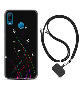 Huawei P20 Lite Mate 10 20 Lite Pro P40 Lite KılıfBoyun Askılı Silikon Line Planet 1736
