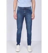 Erkek Mavi Straight Fit Jean Pantolon