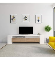 TV Ünitesi Sasa BC203 Beyaz Ceviz
