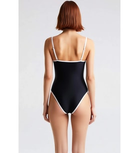 Kadın Mayo Straplez Kolsuz Regular Balensiz Kapsız Düz Örme Raşel Dokuma Siluet Beachwear Yaz