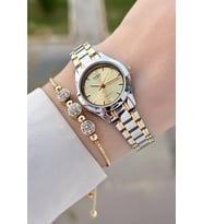 Casio CSISTE188 Gold Gümüş Renk Hediye Paketli Kadın Kol Saati