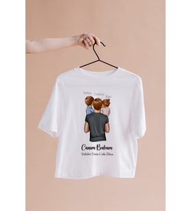 Babalar Günü Tasarımlı Tişört Kişiye Özel ( Unisex - Büyük - Çocuk )