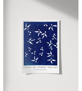 Çerçevesiz Poster Yatsuo No Tsubaki Vintage Baskı No 1 (Çok Renkli)
