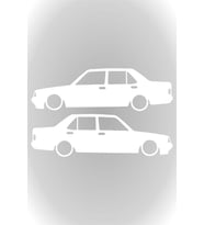 Otomobil Tasarım Oto Sticker Model 25 Beyaz 15*5 Cm