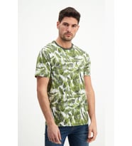Desenli Erkek Bisiklet Yaka T-shirt %100 Pamuk Tişört