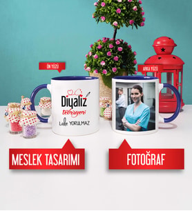 Diyaliz Teknisyenine Hediye Diyaliz Teknisyeni Kupa Bardak Lacivert Fotoğraflı