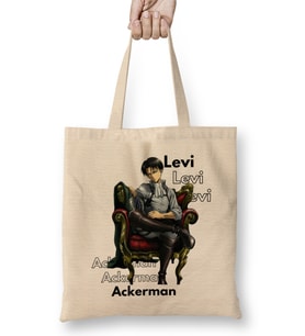 Levi Ackerman Attack on Titan 01 Bez Çanta Uzun Saplı