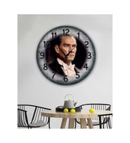 bilge Tasarım retro ATATÜRK temalı Duvar Saati 35 x 35 CM (Çok Renkli)