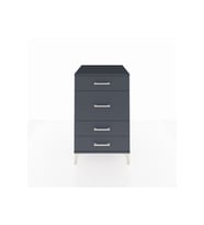 Kronos Komodin 4 Çekmeceli 60x59x96 Antrasit-Antrasit