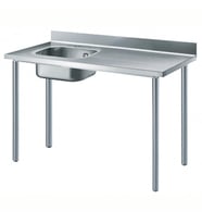 Electrolux Professional Özel Şef Çalışma Tezgahı, Sırtlı, 1 Evye (solda) - 1400 Mm TL1410SXEN