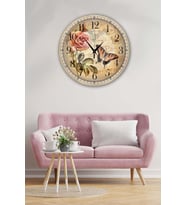 Bilge Retro Tasarımlı Duvar Saati 40x40cm (Baskılı)