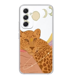 Samsung S24 PLUS Uyumlu Leopar Tasarımlı Şeffaf Telefon Kılıfı