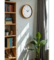 36 Cm Turuncu Dekoratif Duvar Saati (Standart)