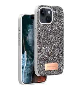 Onegif iPhone 15 Bright Simli Kapak - Gümüş