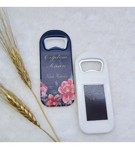 30 Adet Nikah Şekeri Açacak Magnet 4,5x10,5 Cm Uv Nikah Şekeri Nişan Şekeri-