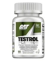GAT Testrol Platinum, PremiumTest Booster for Men by Stamina  Boron, Vitamin D, Zinc, 60 Tablets. (Renksiz)
