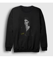 Presmono Unisex Siyah Poster Dua Lipa Sweatshirt 325741tt