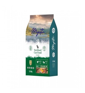 Mystic Az Tahıllı Kısırlaştırılmış Somonlu Kedi Maması 1,5 kg