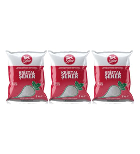 Türkşeker 5 kg 3 Paket 15 kg Toz Şeker