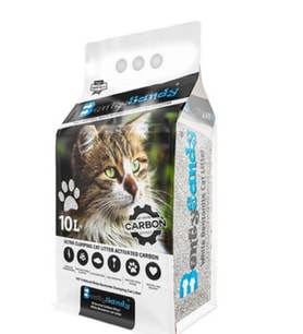 Bentysandy Aktif Karbonlu Bentonit  Kedi Kumu 10 Lt (Gri)