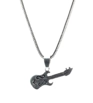 925 Ayar Gümüş Gitar Erkek Kolye TH1577
