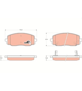 Hyundai İ10 Kia Picanto Ön Fren Balatası 2005-2013