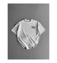 Baskılı Oversize Bisiklet Yaka T-shirt - Beyaz