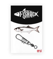 Fishack Paslanmaz Klipsli Fırdöndü Füme No: 9 12'li