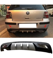 Vw Golf 4 Difüzör Difizör Gri + Kare Egzoz Görünüm C Tip