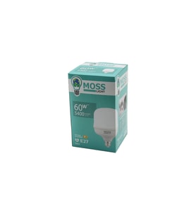 MOSS LIGHT 60W  TORCH LED AMPUL PLASTİK E27 5400LUMEN L175 DERECE 50.000 SAAT ÖMÜR IP20 185-265V AC GO-53-vice 05377