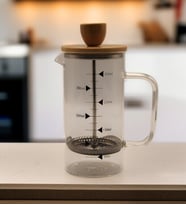 Cam French Press Bambu Kapaklı 350 ml