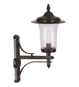 AVONNI BAP-68082-BSY Siyah Boyalı Dış Mekan Aydınlatma E27 Aluminyum Döküm Dip Akrilik Cam 40x30cm
