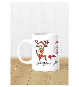 Hediyelik Yeniyıl / Yılbaşı / Noel Baba Baskılı Kupa Bardak