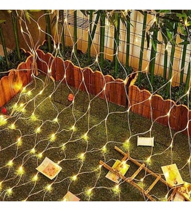 CADILAR BAYRAMINA ÖZEL DEKOR ÖRÜMCEK AĞI IŞIĞI 2X2 m2 AĞ LED IŞIK GÜN IŞIĞI AĞ LED IŞIK EKLEMELİ