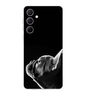 PrintiFy Samsung Galaxy A35 ile Uyumlu Köpek 1 Kamera Korumalı Şeffaf Kılıf