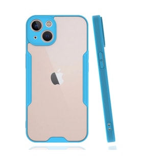 Apple İphone 14 Plus Kılıf Platin Silikon - Mavi