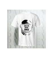 Give Me More Space Baskılı Unisex Yarım Kollu Bisiklet Yaka %100 Pamuk Oversize T-shirt (Beyaz)