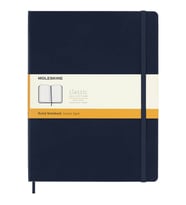 Moleskine Sert Kapak Çizgili Defter XL Boy 19x25 cm 192 Sayfa Safir Mavi (Lacivert)