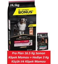 Pro Plan 16.5 Kg Somon Köpek Maması + Hediye 3 Kg Küçük Irk Köpek Maması