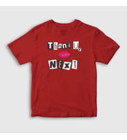 Presmono Unisex Çocuk Kırmızı Next Ariana Grande T-Shirt 152692tt (Kırmızı)