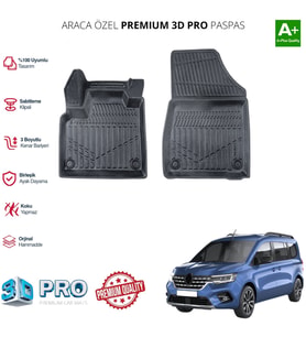 KANGOO PANELVAN ARACA ÖZEL 3D PASPAS 2024 2025 2026 2027