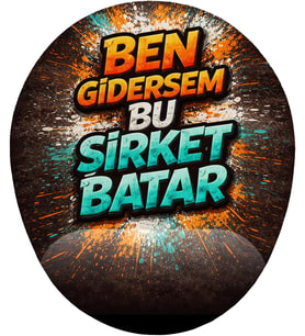 Ben Gidersem Bu Şirket Batar Bilek Destekli Mouse Pad