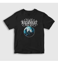Presmono Unisex Çocuk Siyah Haunted House Katatonia T-Shirt 403082tt